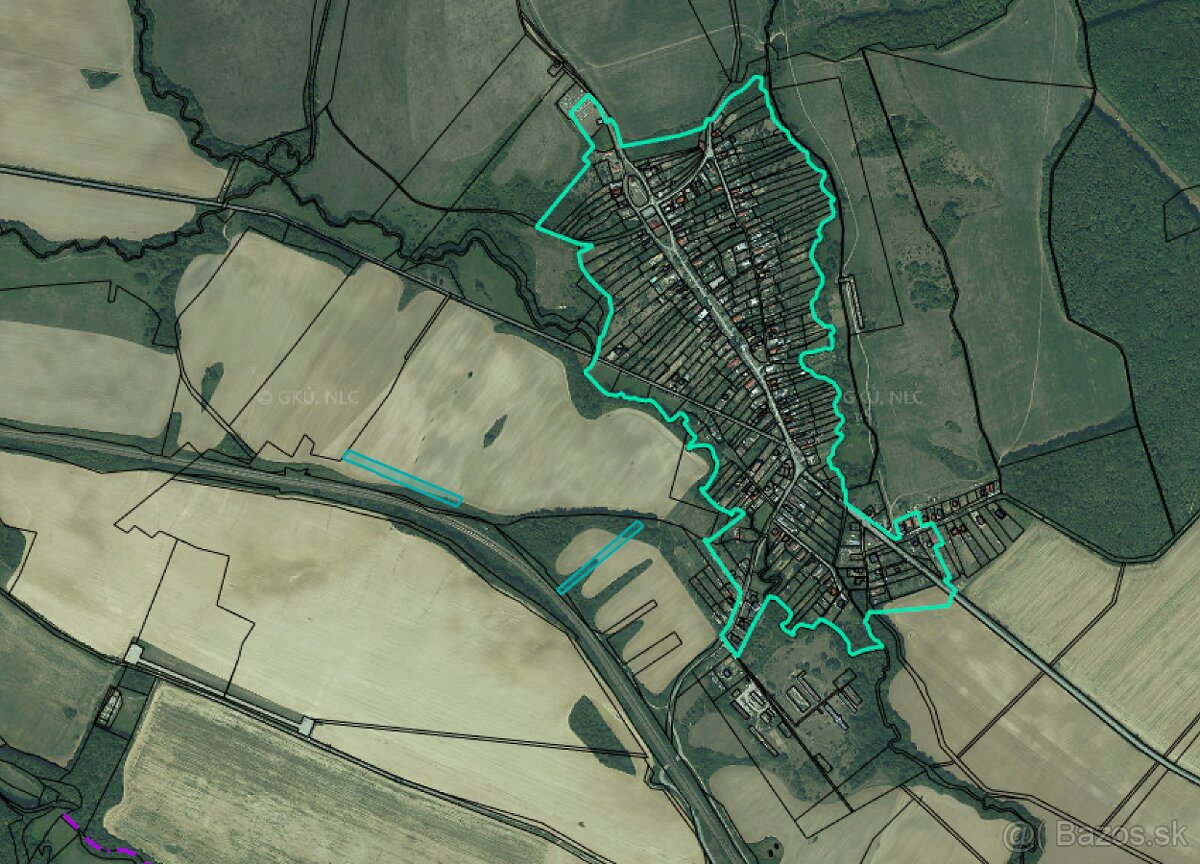 Predám 9 413 m² ornej pôdy v obci Slanské Nové Mesto