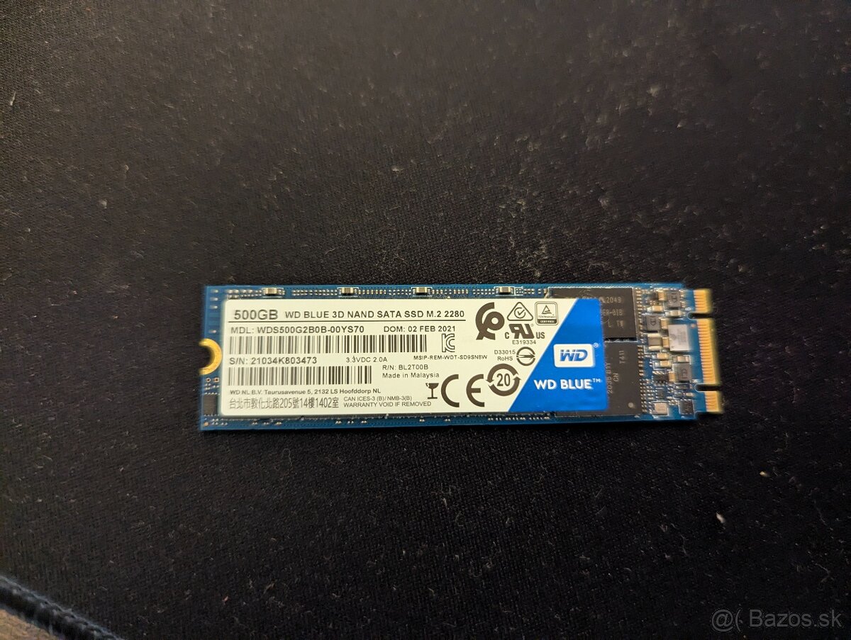 500GB SSD WD Blue SATA