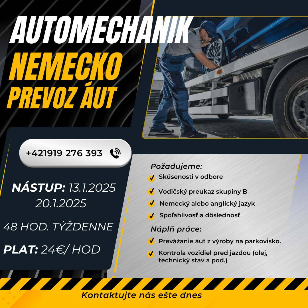 Automechanici na prevoz vozidiel Nemecko