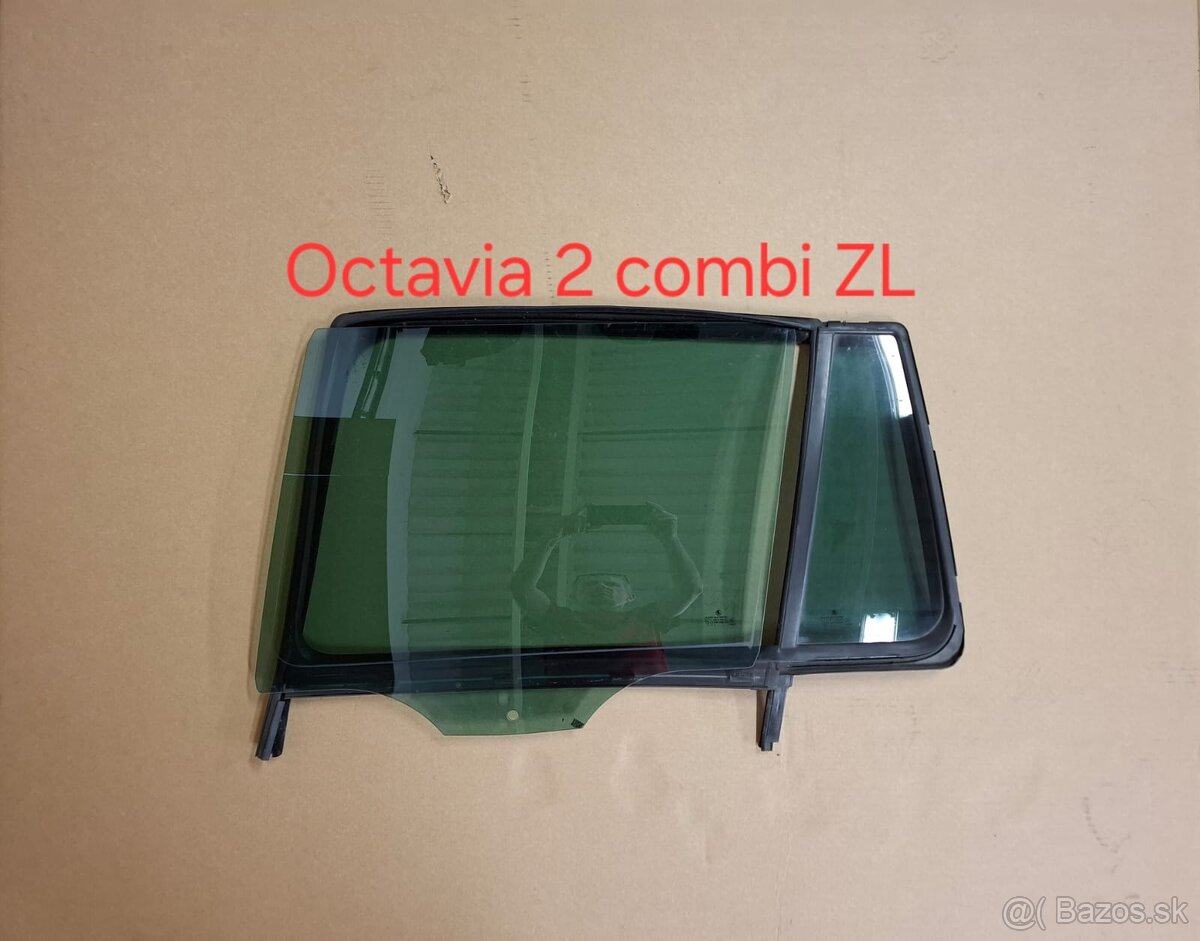 sklo dverí Octavia 2 combi ZL