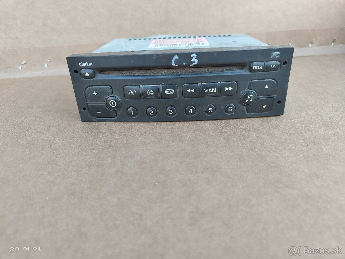 autoradio Citroen C2 C3 96635823XT 30