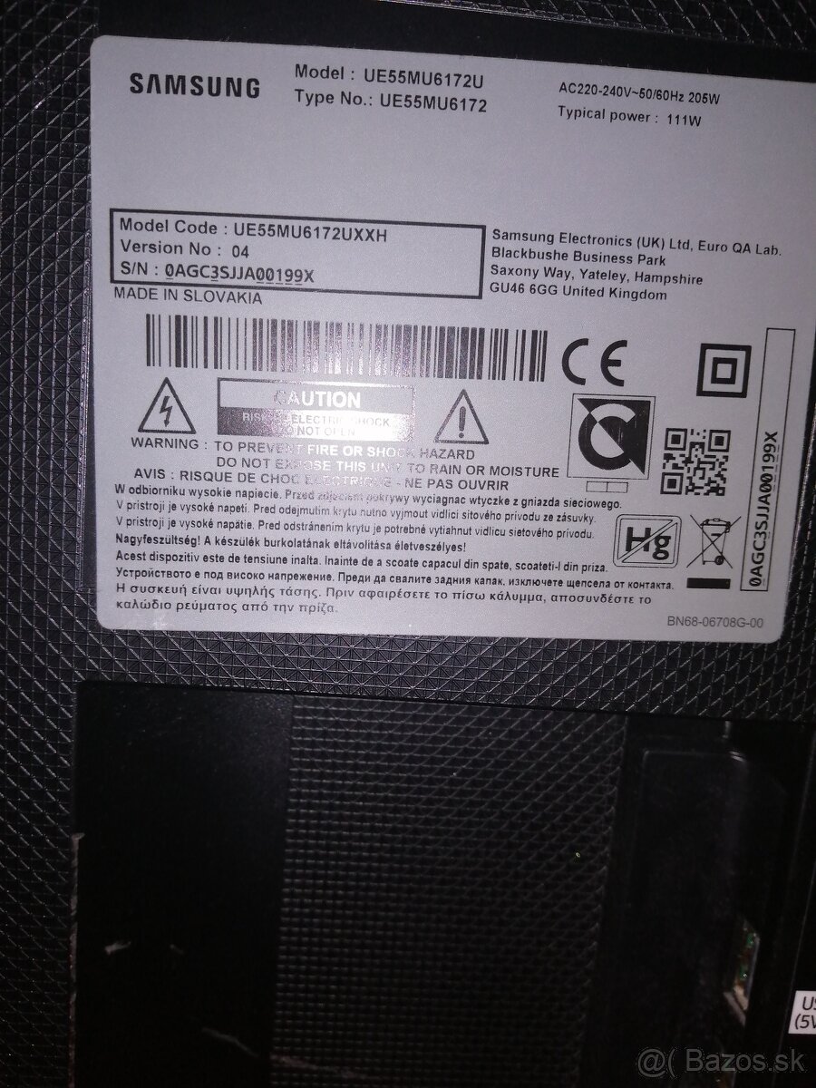 Samsung UE55MU6172  predám ND