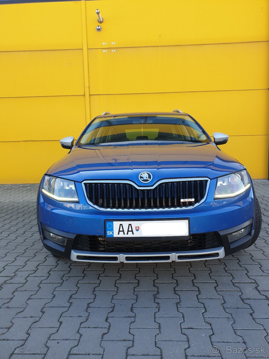 Škoda Octavia Scout 4x4 2,0 TDi DSG bixenon,ťažné, záruka km