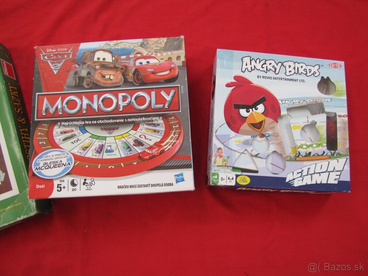 Angry birds , Cars ,