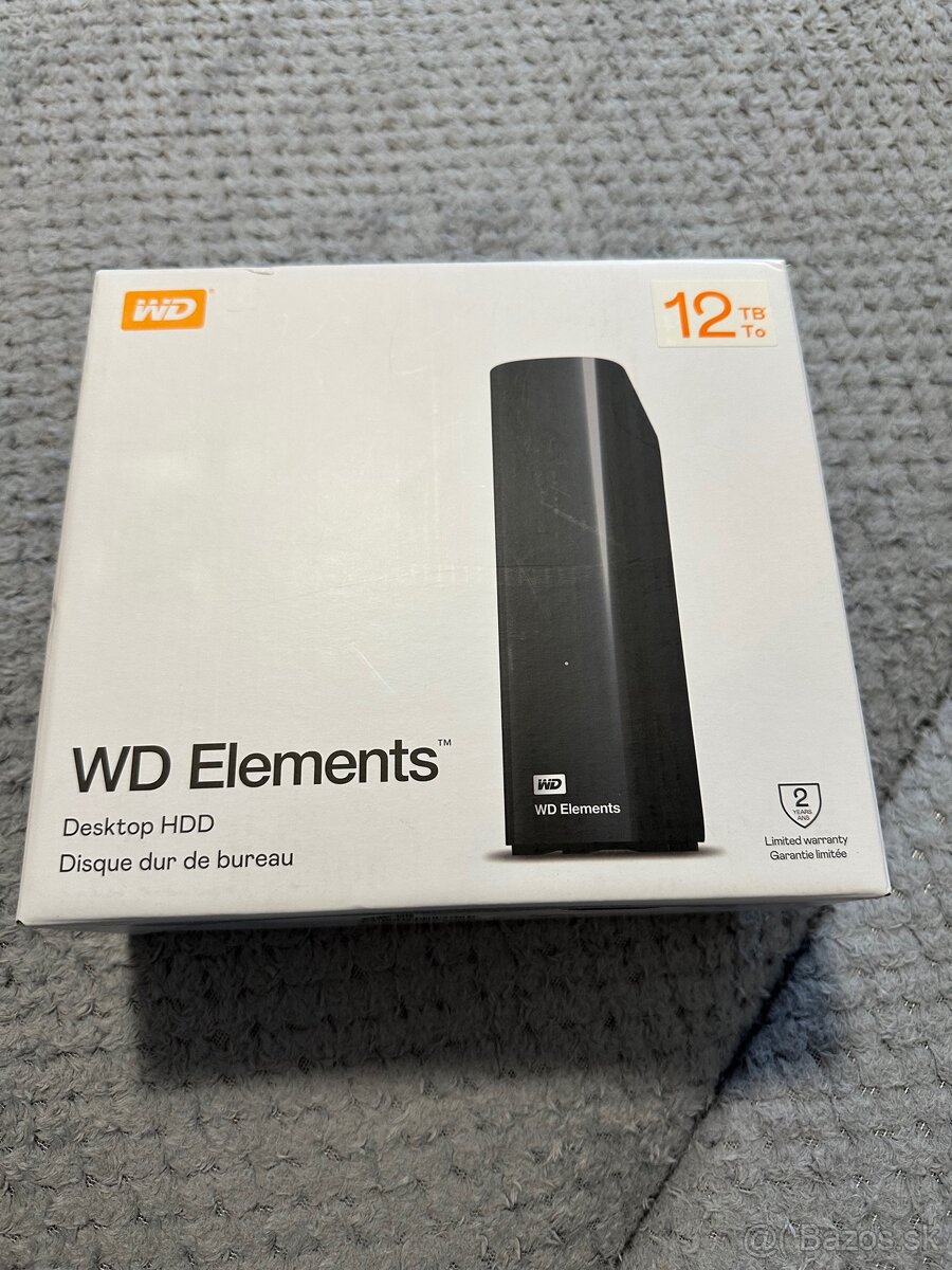 Externý HDD WD Elements 12 TB