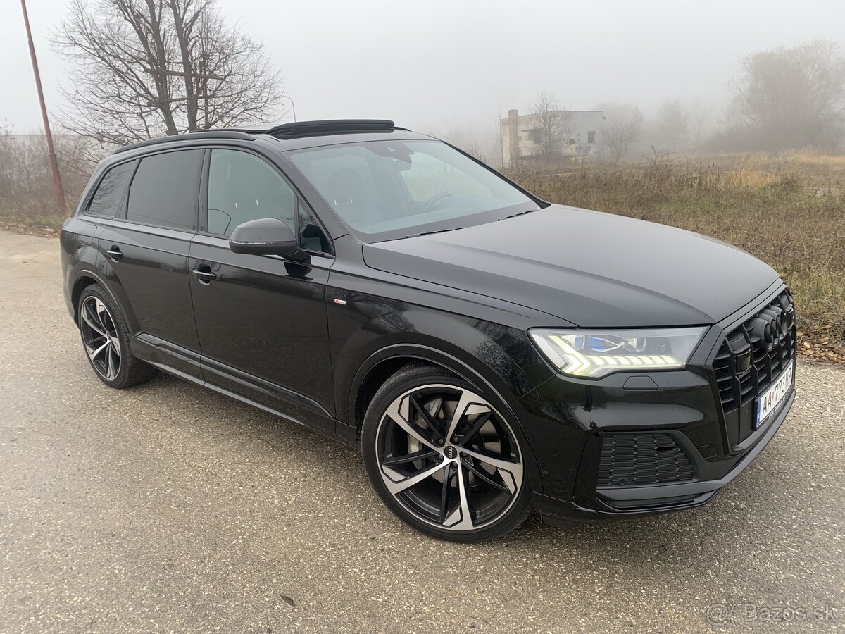 Audi Q7 3.0 tdi, black edition, 7 miest, zaruka