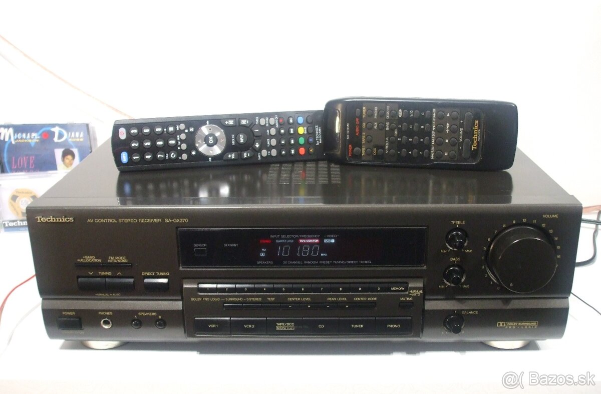 220W receiver = zosilnovac + tuner TECHNICS SA-GX370 = JAPAN