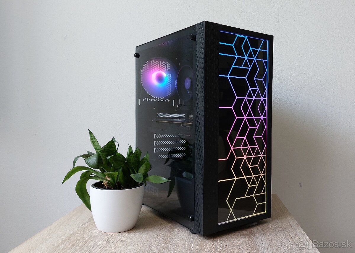 Herné pc 6jadro Ryzen 5 2600 3,40ghz/16GB/SSD/GTX1070 8GB