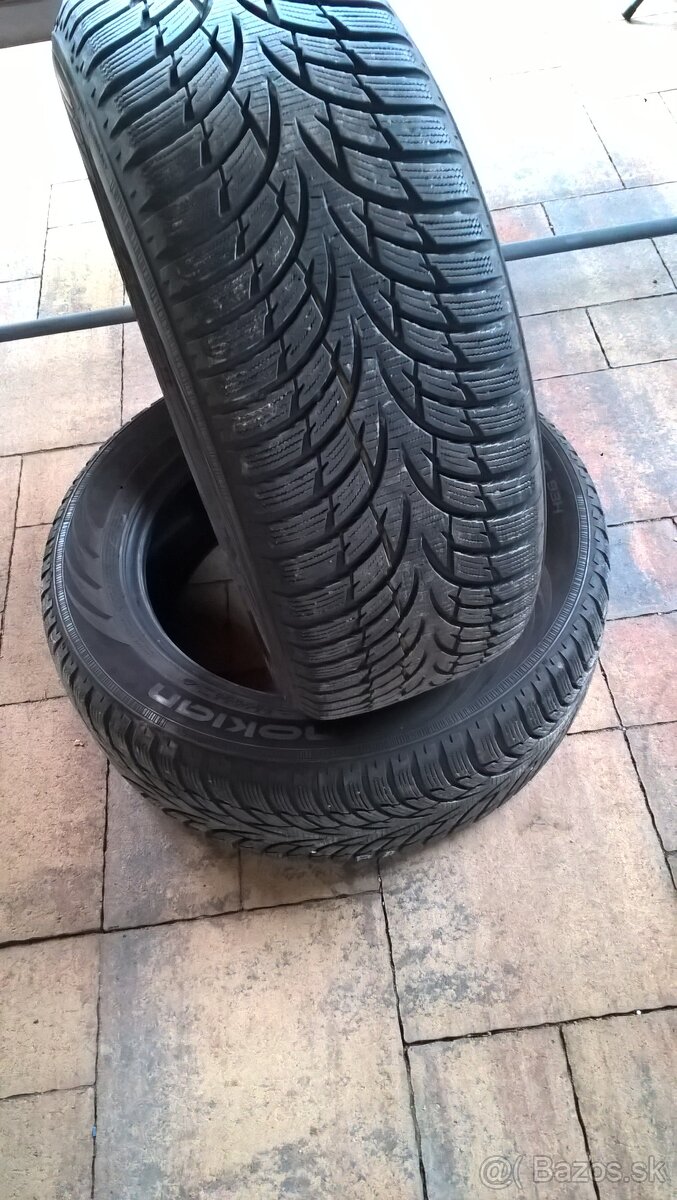 ZIMNÉ 215/55 R16 M+S  4 ks NOKIAN  a 2 ks FORTUNE cca 6-7 mm