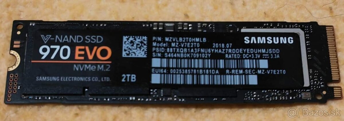 SSD NVMe M.2 Samsung Evo 970, 2TB