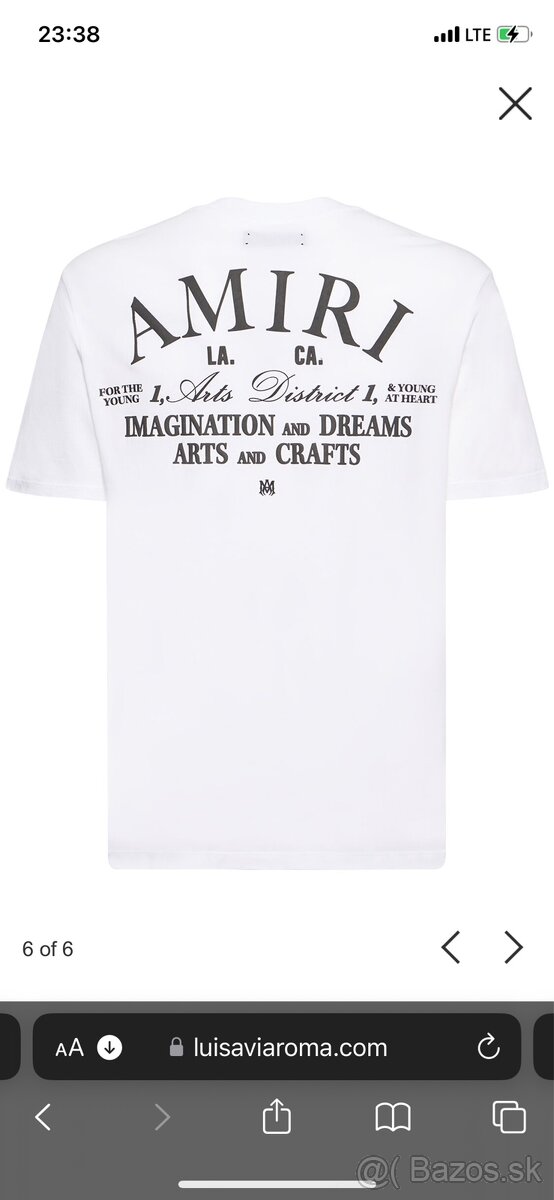 Amiri Logo Print T-shirt in Cotton