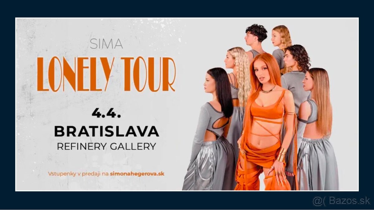 Predám 3 VIP lístky na Lonely tour do BA 4.4.