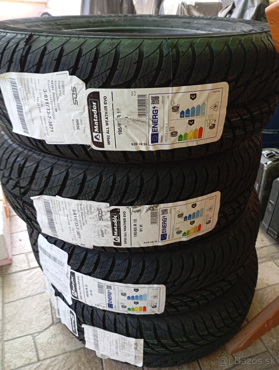 Pneumatiky celoročné Matador 195/65 R 15 H