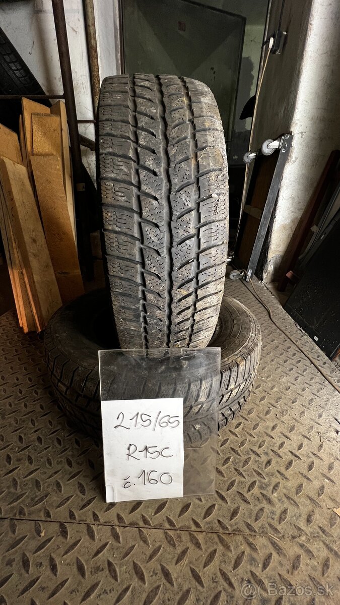 160. Continetal ONOCONTACT WINTER 215/65 R15C Zimná 2015 6mm