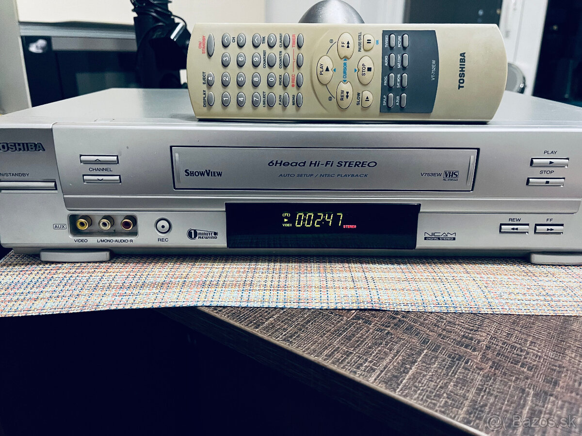 predam HIFI Toshiba video rekorder V753EW VHS