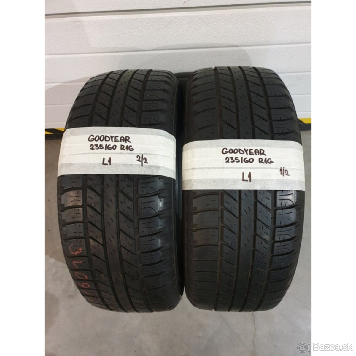 235/60 R16 Goodyear pár letných pneumatík