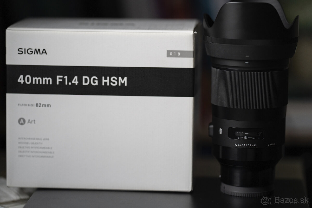 Sigma DG HSM Art 40mm f1.4 pre Sony (v zaruke)