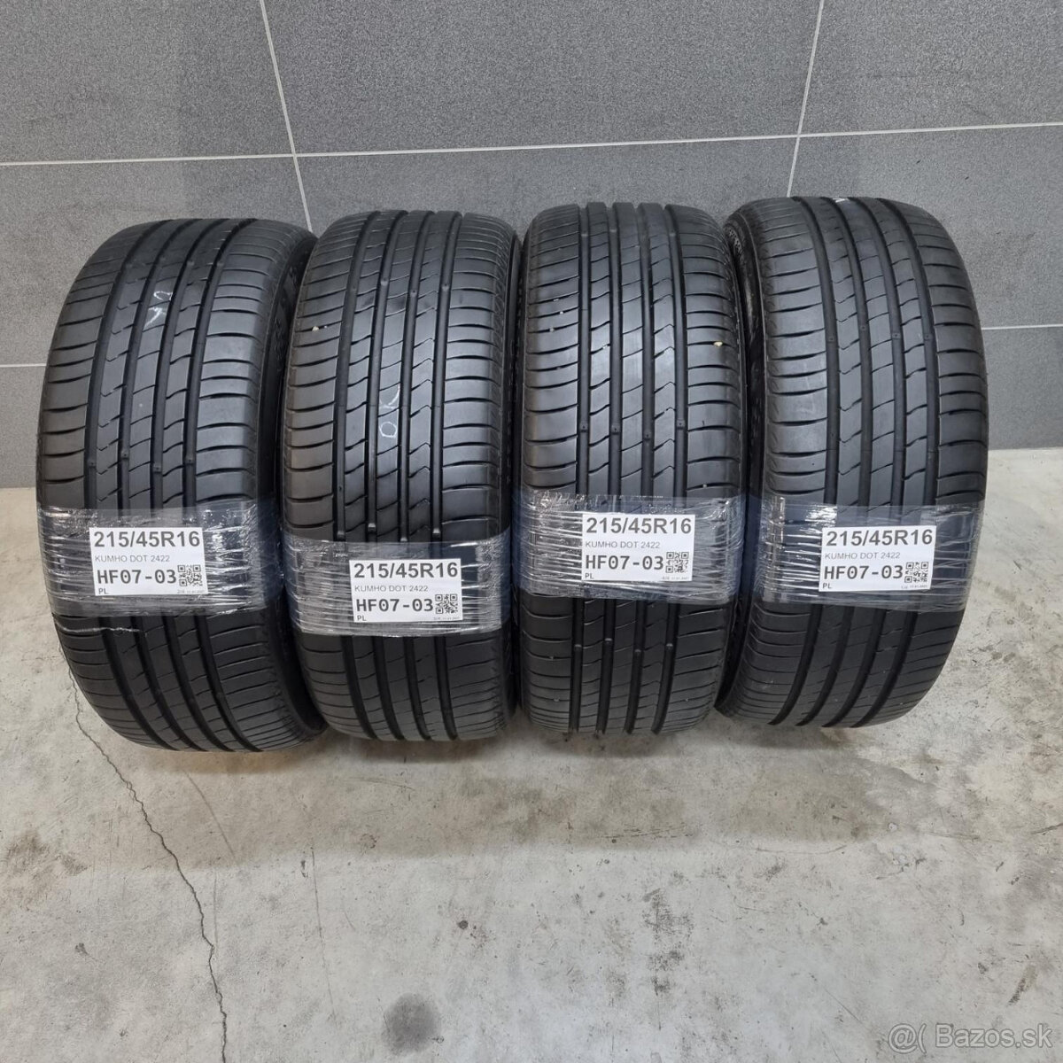 Letné pneumatiky 215/45 R16 KUMHO DOT2422