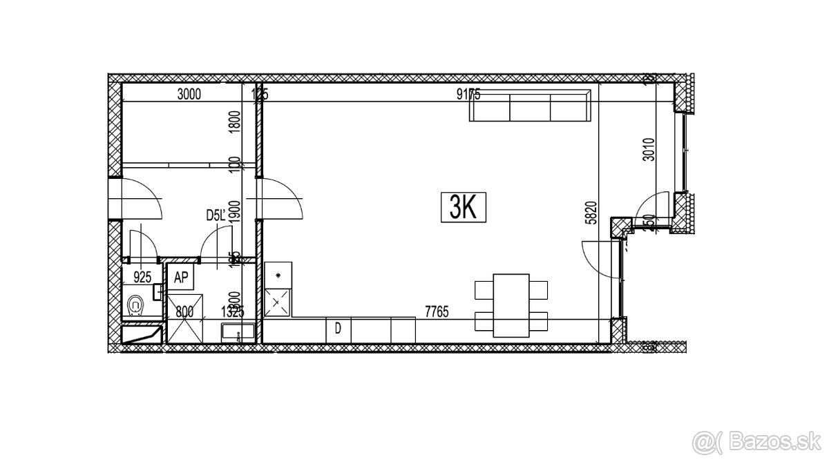 Novostavba - veľkometrážny 2 izbový byt, 69 m2, Košuty 1