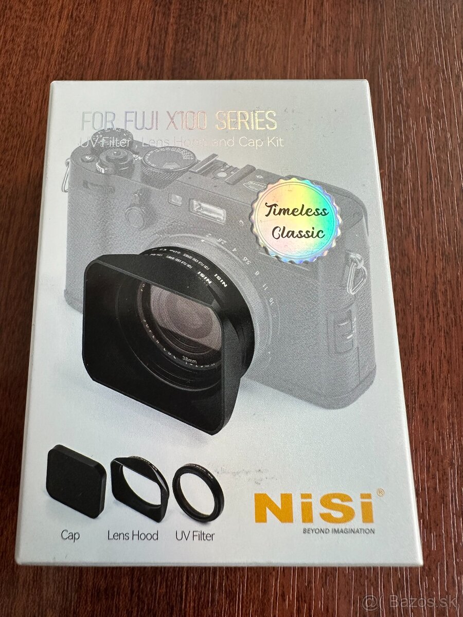 NiSi slnečná clona, UV filter a krytka pre FUJI X100 čierna