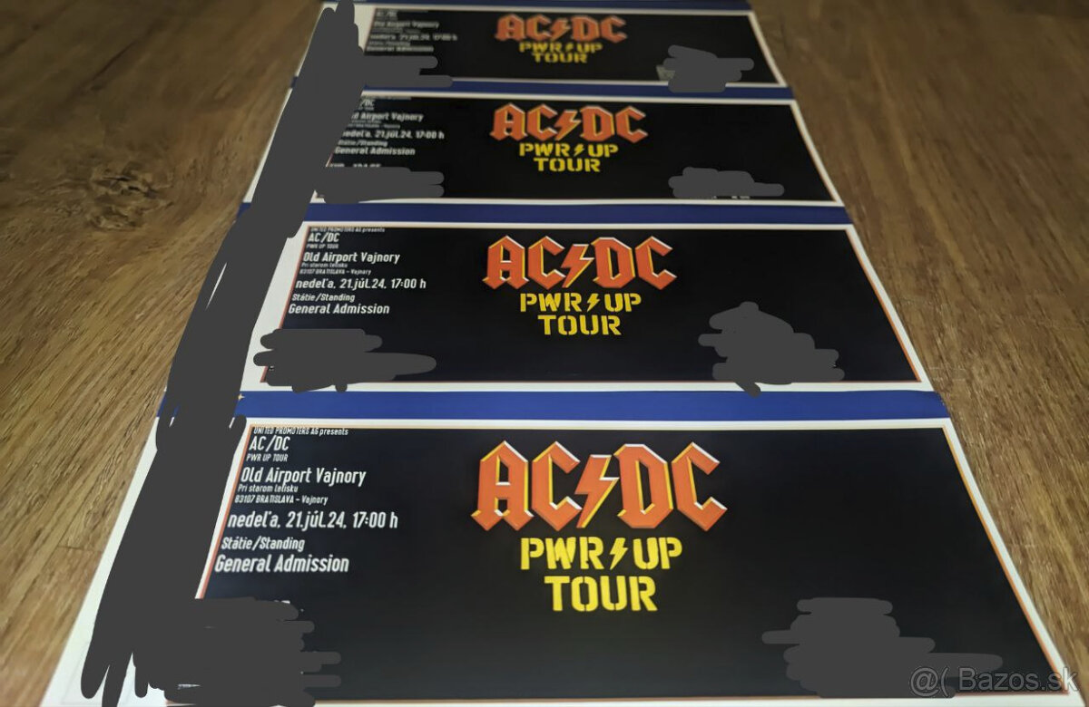 AC/DC Bratislava - Stani 4 ks - 120 €