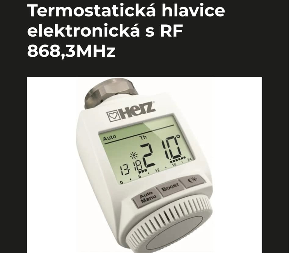 Termostatická hlavica HERZ