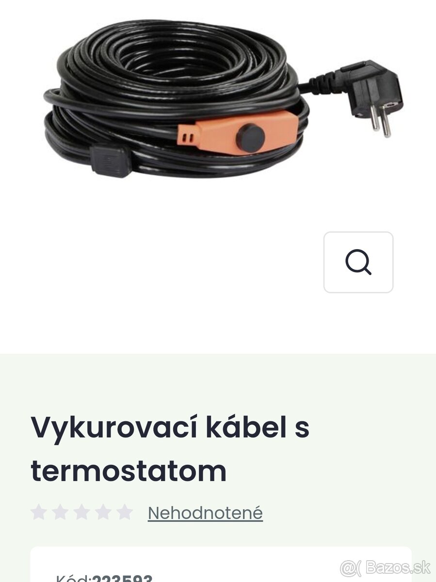 NOVY Vykurovací kábel s termostatom