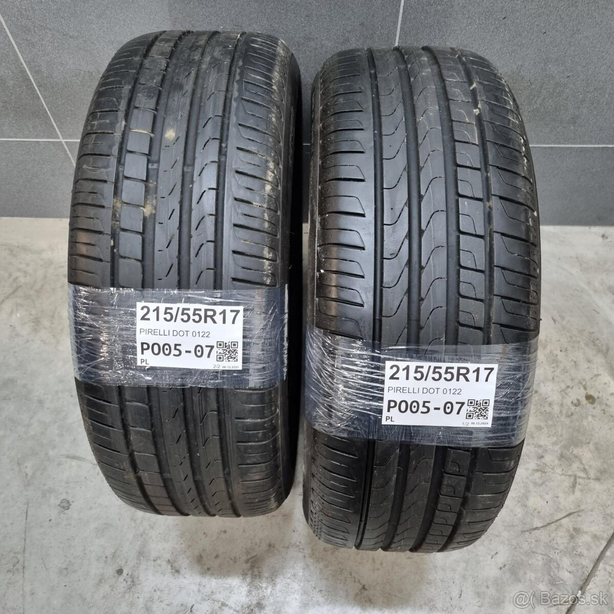 Letné pneumatiky 215/55 R17 PIRELLI DOT0122