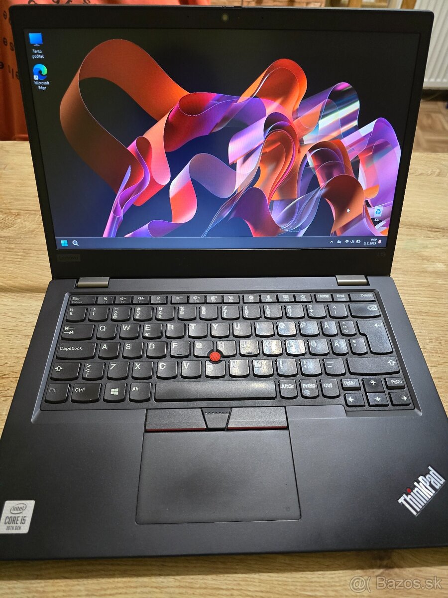 Lenovo Thinkpad L13 plnefunkcny so 16gb ram 256gb ssd diskom