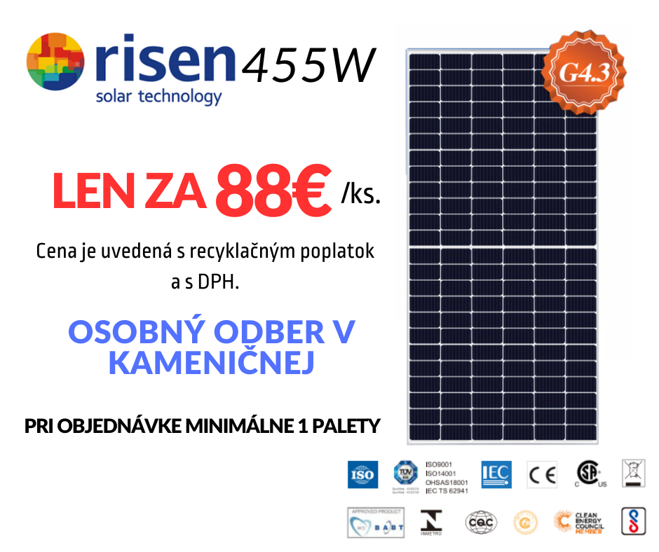 Risen RSM144-7-455M, Fotovoltický solárny panel 455 W