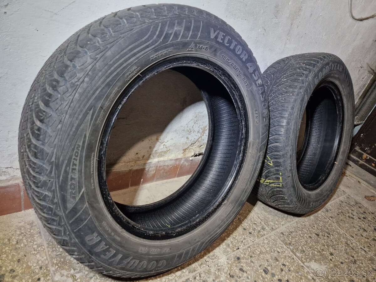 Celoročné pneumatiky Goodyear 185/65 R15