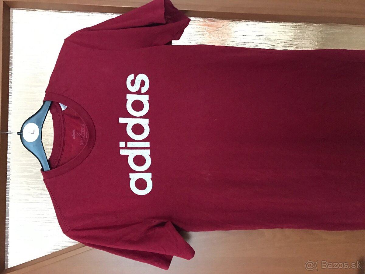 ADIDAS originál bordo damske tricko S/M