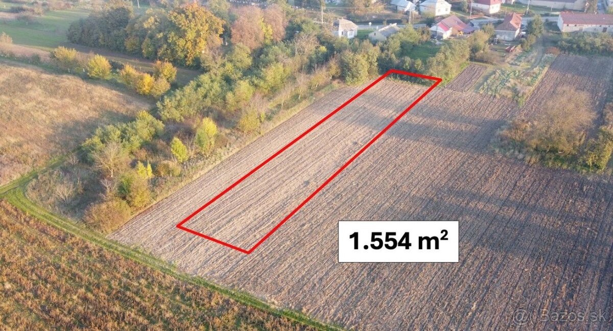 Markovce – 1.554 m2 POZEMOK na mobilný dom / chatku