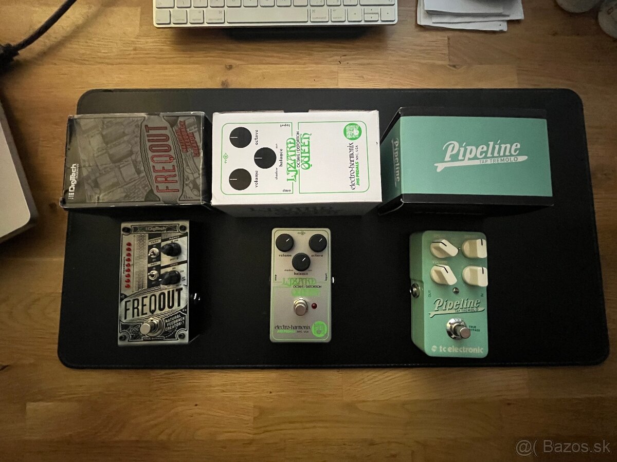 Digitech FreqOut, TC Electronic Pipeline, EHX Fuzz (PREDANÉ)