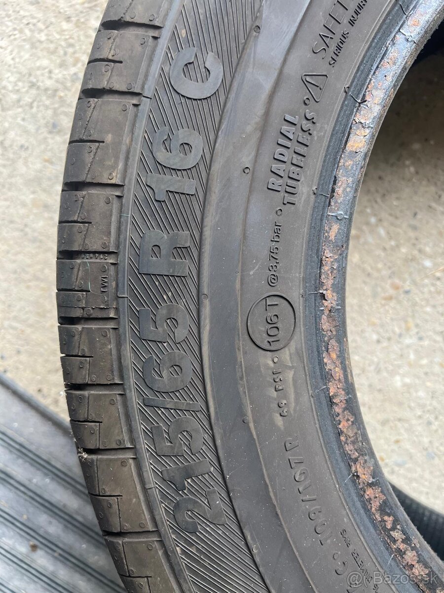 letné pneumatiky 215/65 R16 C