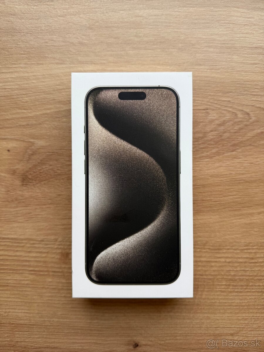 Apple iPhone 15 Pro 128GB Natural Titanium, záruka istore