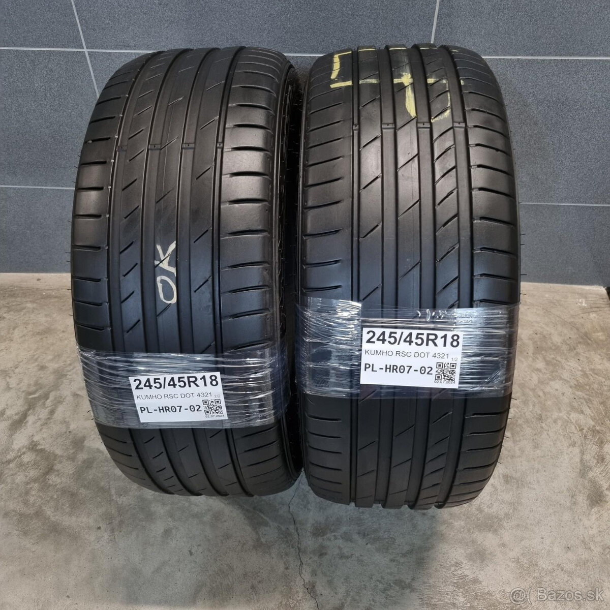 Letné pneumatiky 245/45 R18 KUMHO DOT4321