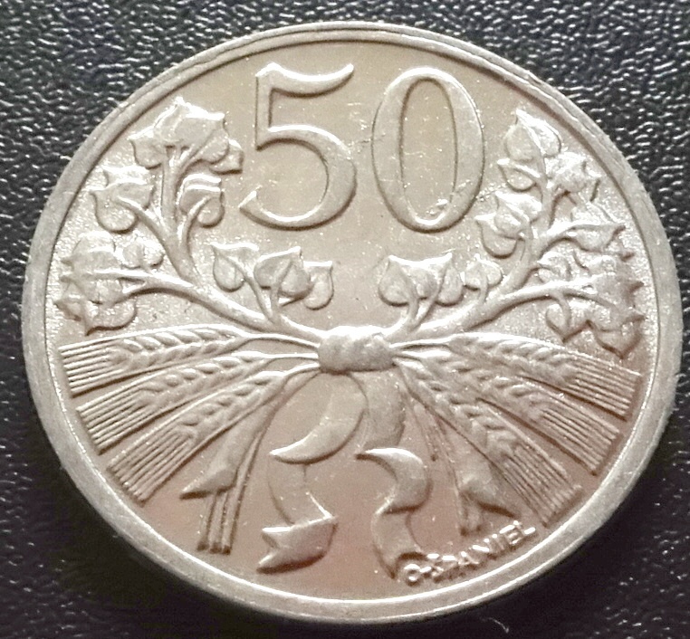 50 halierov 1953 R-UNC