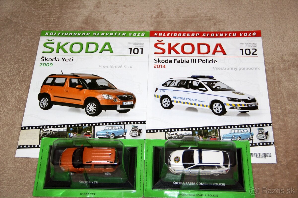 Škoda Kaleidoskop slávnych vozidiel DeAgostini 1:43