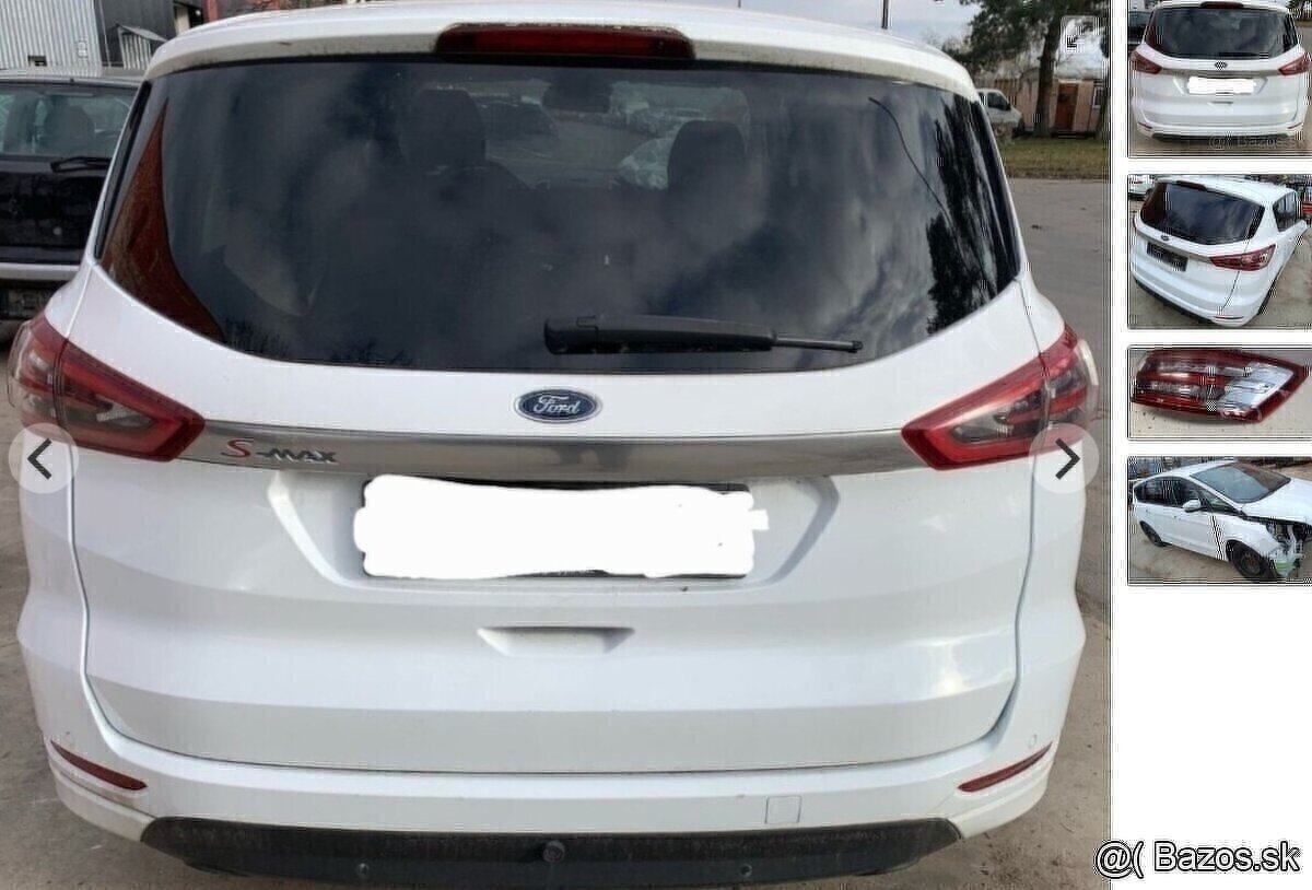 FORD S-MAX 2.0 TDCI 2016 predám PIATE DVERE, MOTOR UFCB