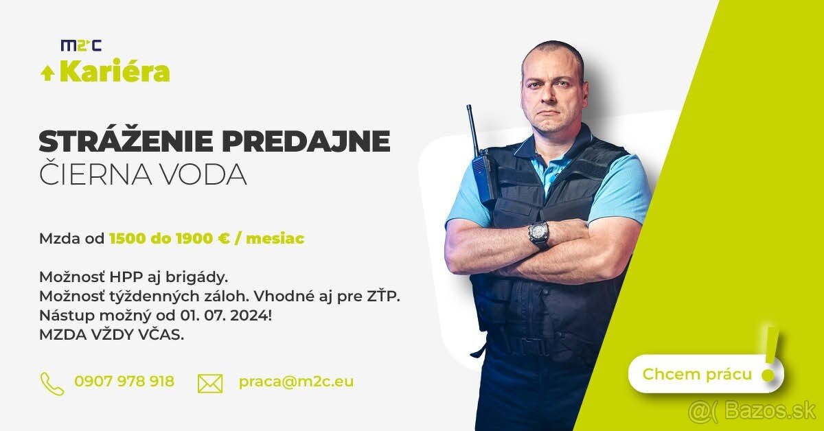 SBS pracovník - ČIERNA VODA