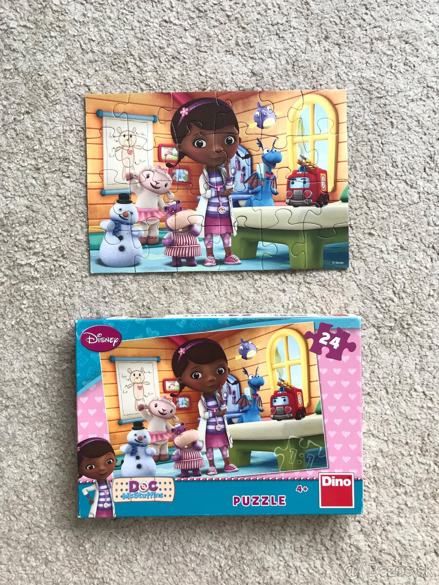 disney puzzle 24ks Doc McStuffins od Dino