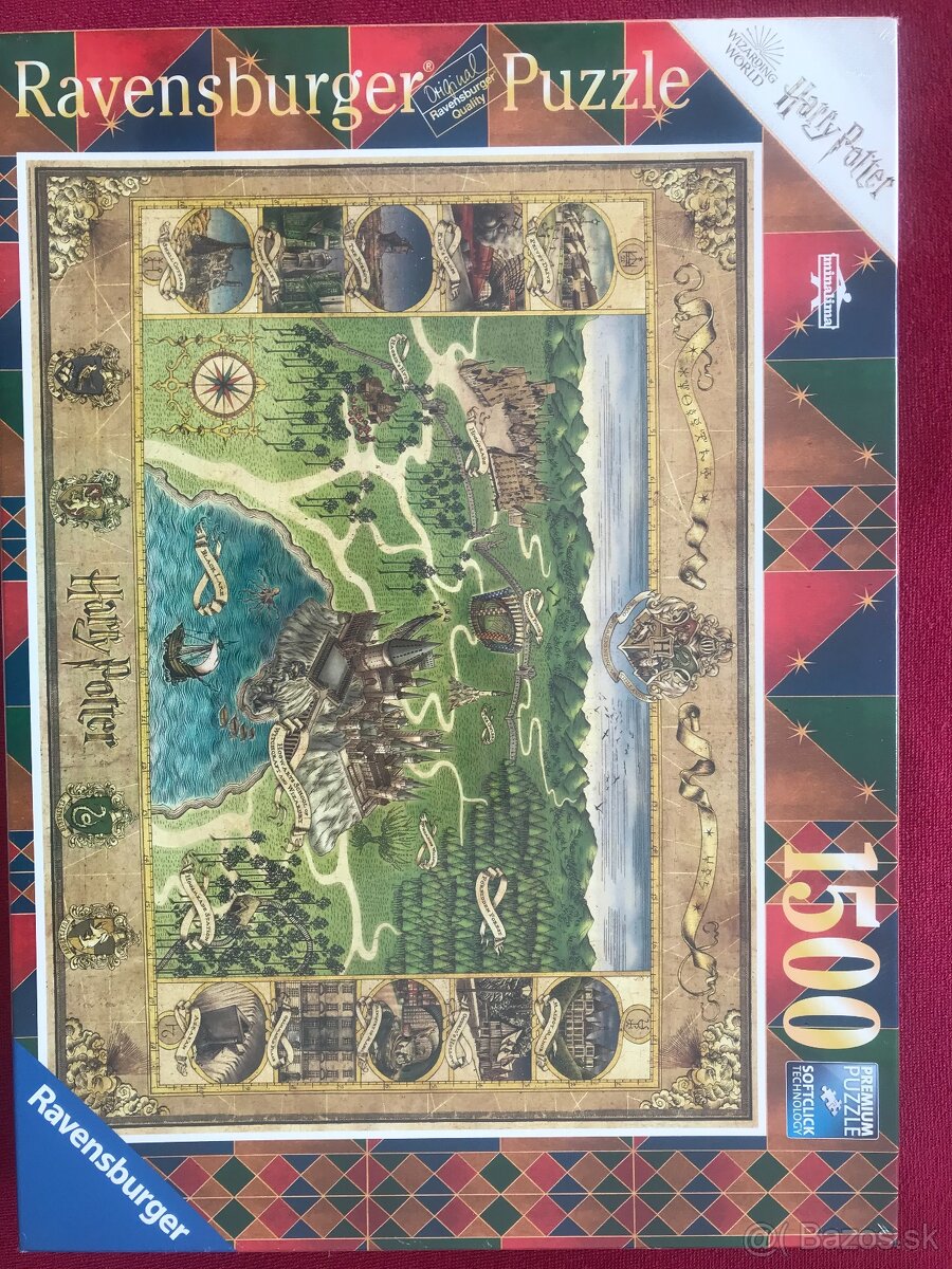 Predám nové puzzle Ravensburger Puzzle 165995 Mapa Rokfortu