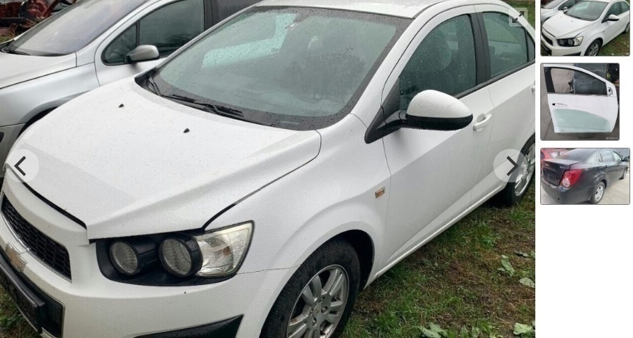 Chevrolet Aveo 2013 PREDáM DVERE, svetlo, ZADNÁ NÁPRAVA