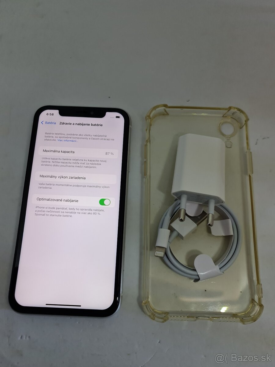 IPHONE XR WHITE 64GB ZÁRUKA - DOBRÝ STAV