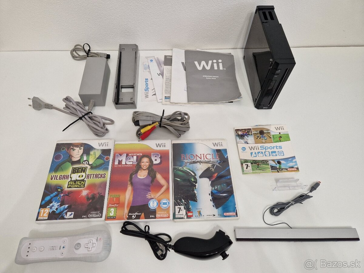 Nintendo Wii herná konzola čierna