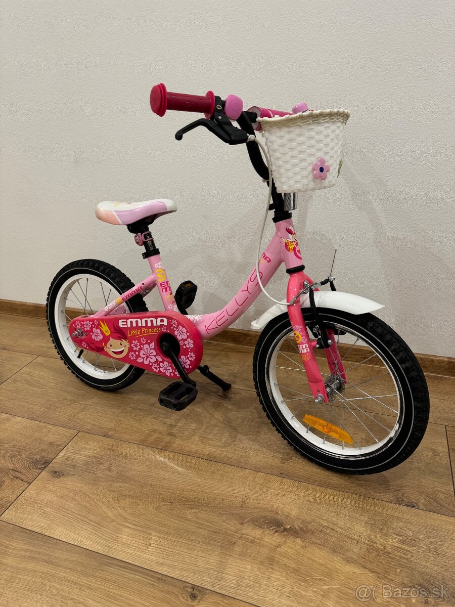 Detský bicykel KELLYS EMMA 16" - Pink, 9,5"