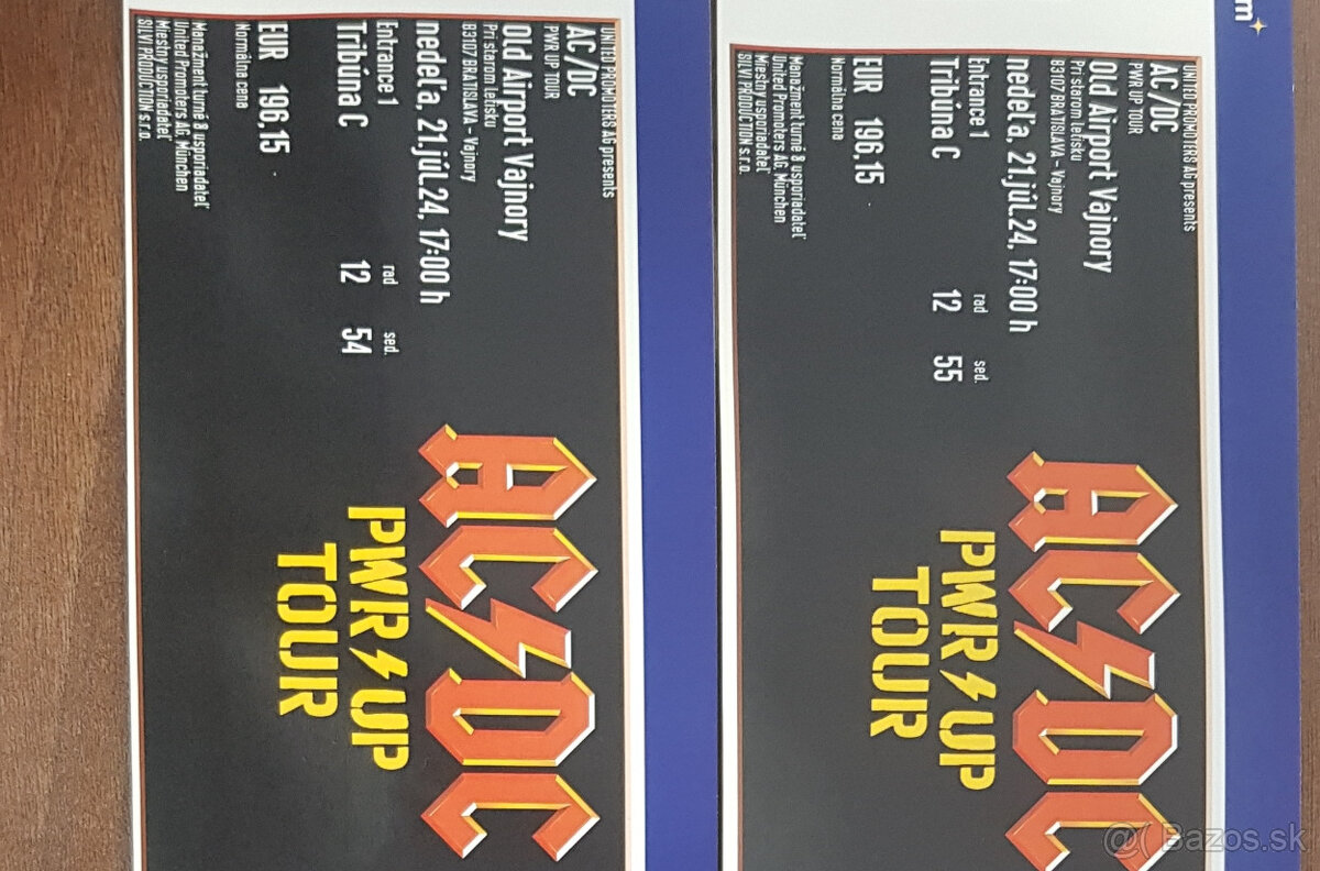 AC/DC Bratislava 4ks ZLAVA