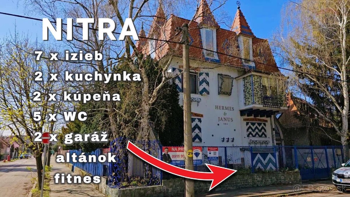 Predaj 7 izbový dom Wilsonovo nábrežie - Nitra