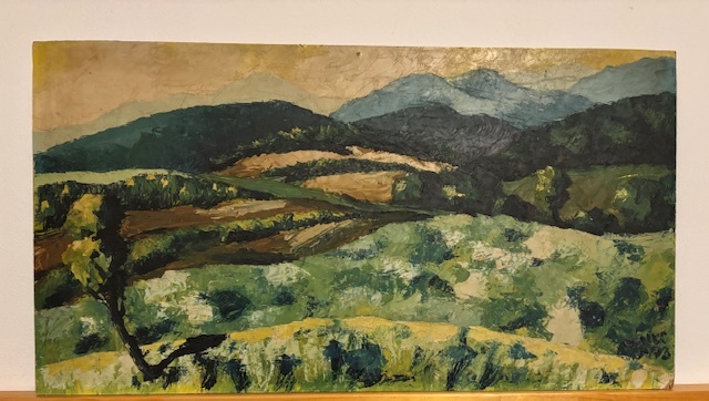 Obraz original Jozef Demko, olej na doske 70x35cm